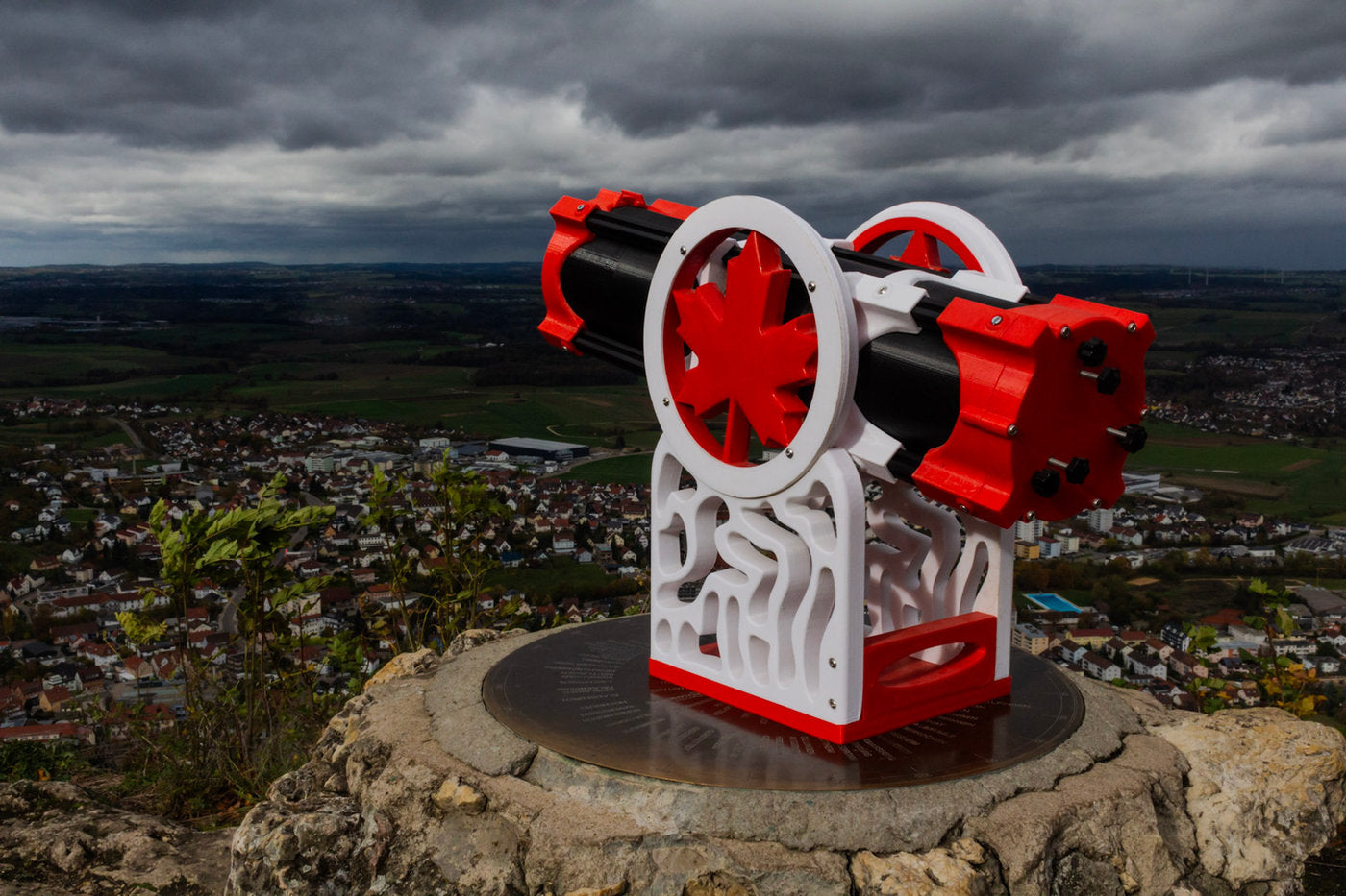 3D-printed Skyward telescope